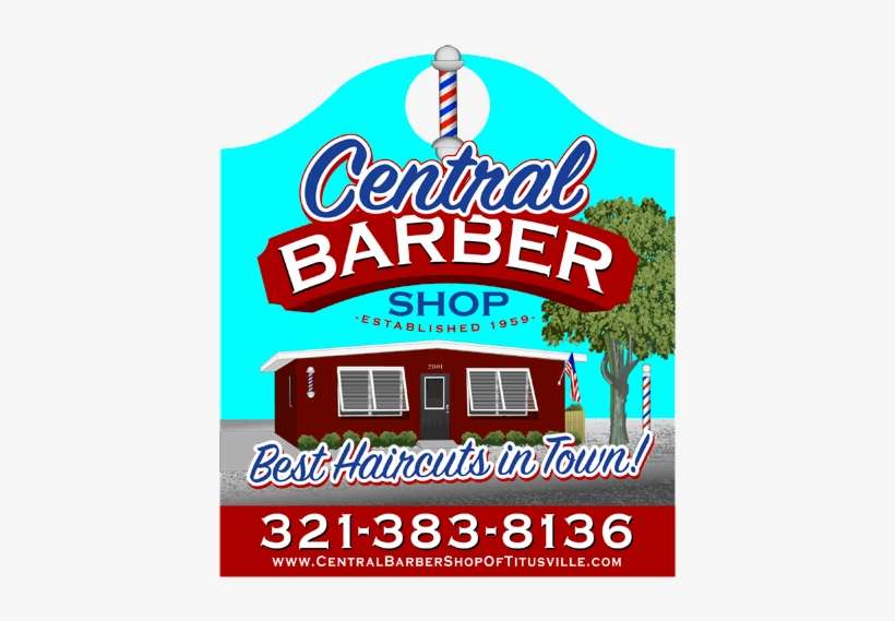 Central Barbershop In Titusille Florida - Barber Central Logos, transparent png download