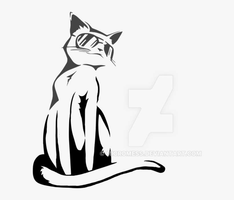 Brush Clip Black - Yadda-yadda Design Co. Cool Cat - Macbook, transparent png download