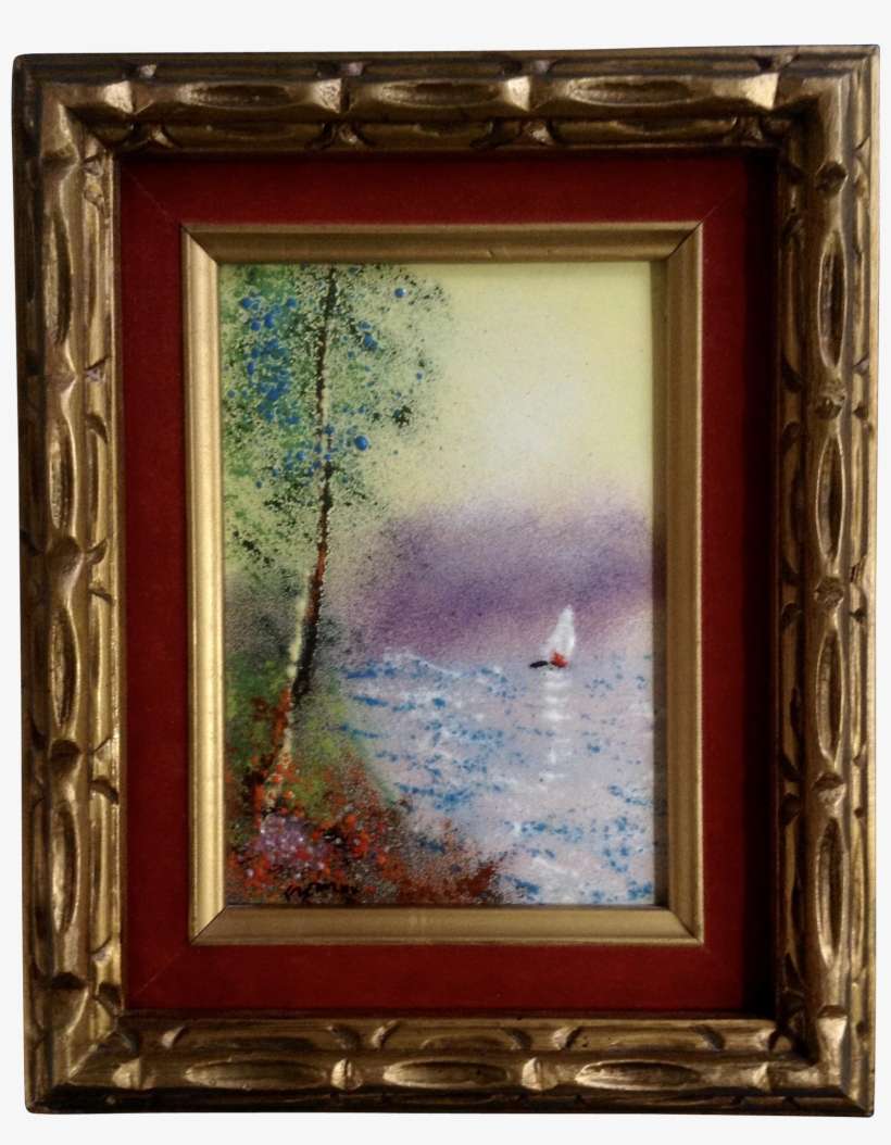 Fleming, Enamel On Copper Metal Plate Art Painting - Art, transparent png download