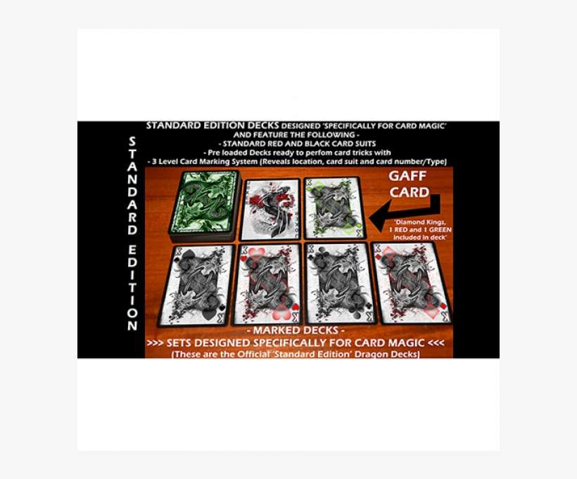 Mazzo Di Carte Green Dragon Playing Cards By Craig - Black Dragon Series Playing Cards (standard Edition), transparent png download