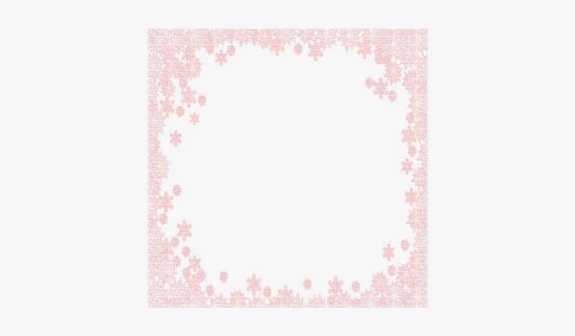 Pink Snow Flake Frame - Blue Snow Frame Png, transparent png download