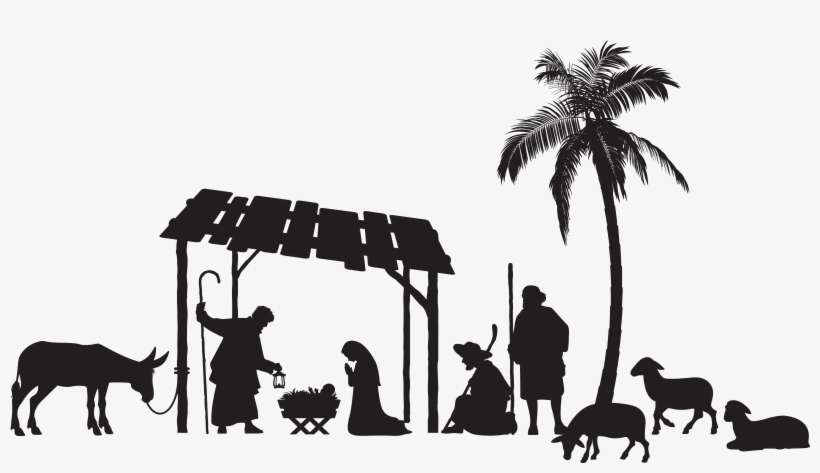 Nativity Silhouette Png, transparent png download