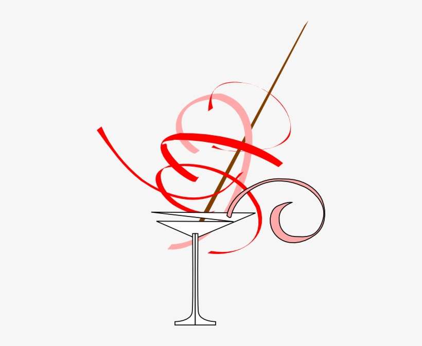 Red Martini Glass Svg Clip Arts 444 X 593 Px, transparent png download