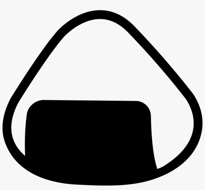 Png File - Rice Ball Black And White, transparent png download