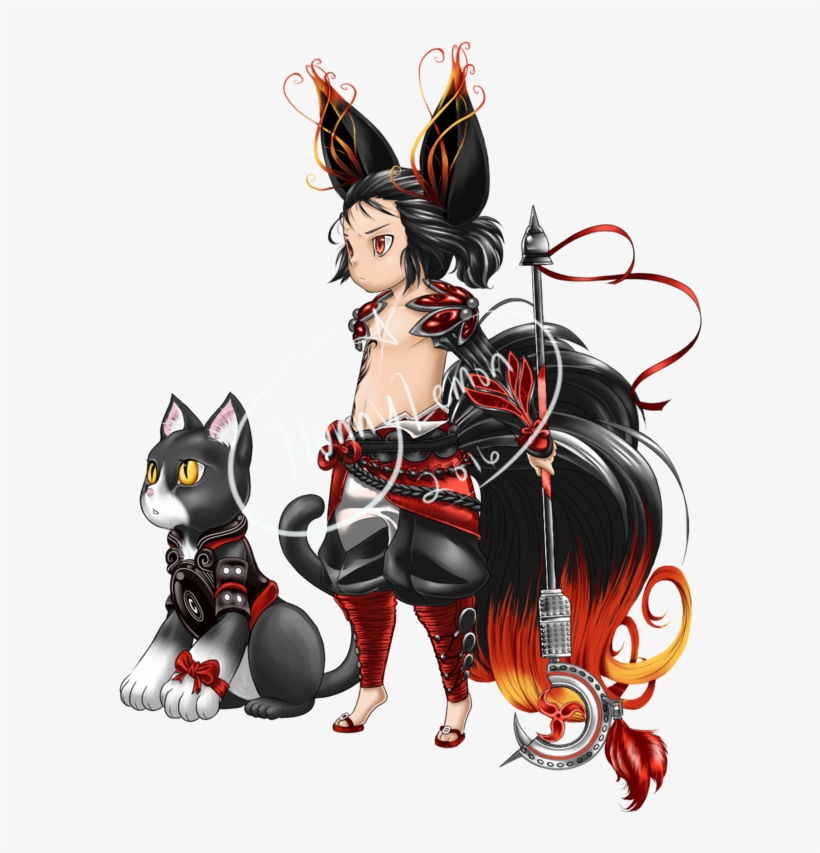 Blade And Soul Flynn Ravenstar By Hunnylemon - Illustration, transparent png download