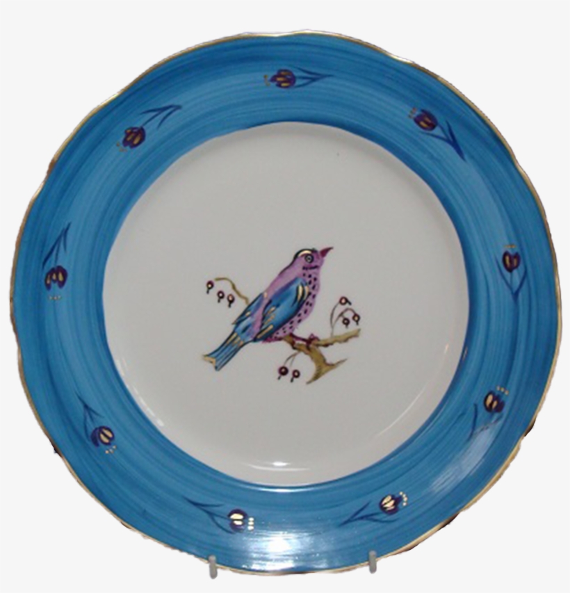 Dinner Plate Blue Bird - Plate, transparent png download
