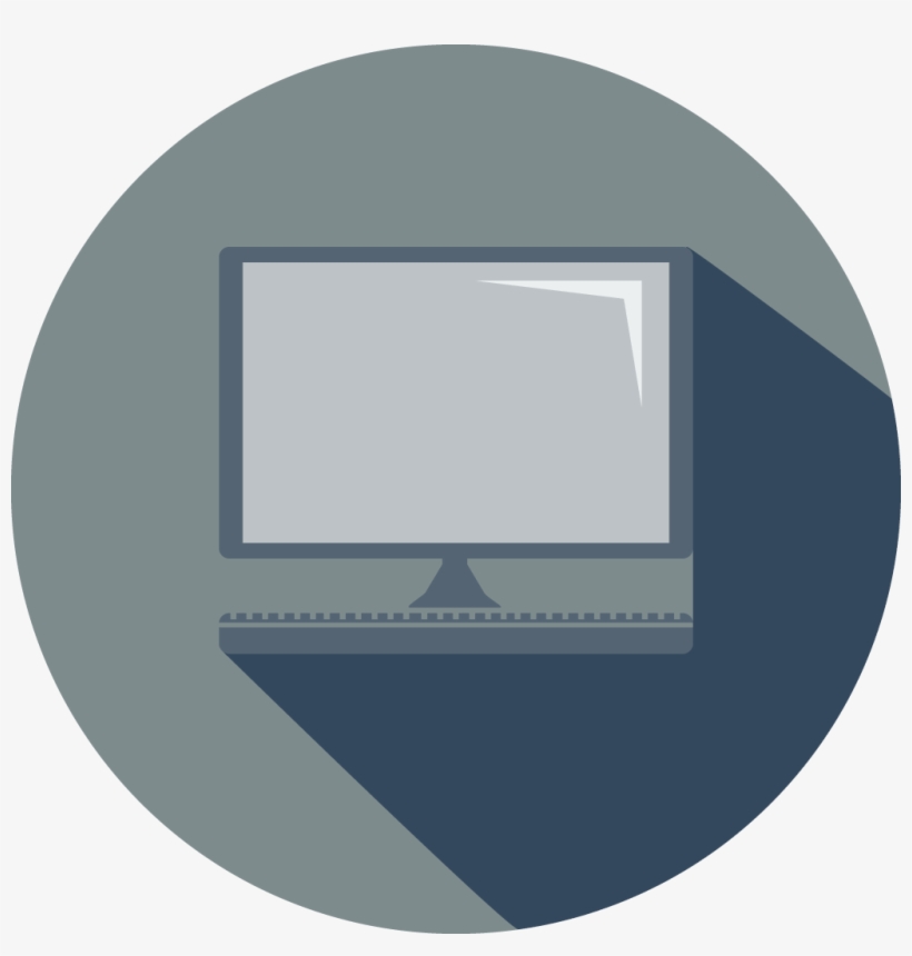 Television Icon For The Technology Category - Circle, transparent png download