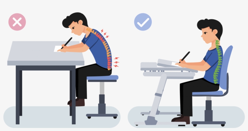 Your Kid Spends 8 Hours A Day At A Desk, Make It Adjust - Sitting, transparent png download
