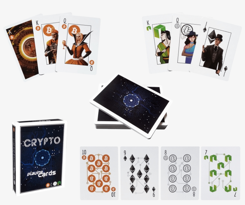 Crypto Playing Cards Two Decks Crypto Playing Cards - Graphic Design, transparent png download