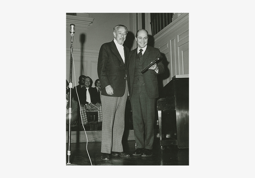 Johnny Marks With Colgate President Thomas Bartlett - Standing, transparent png download