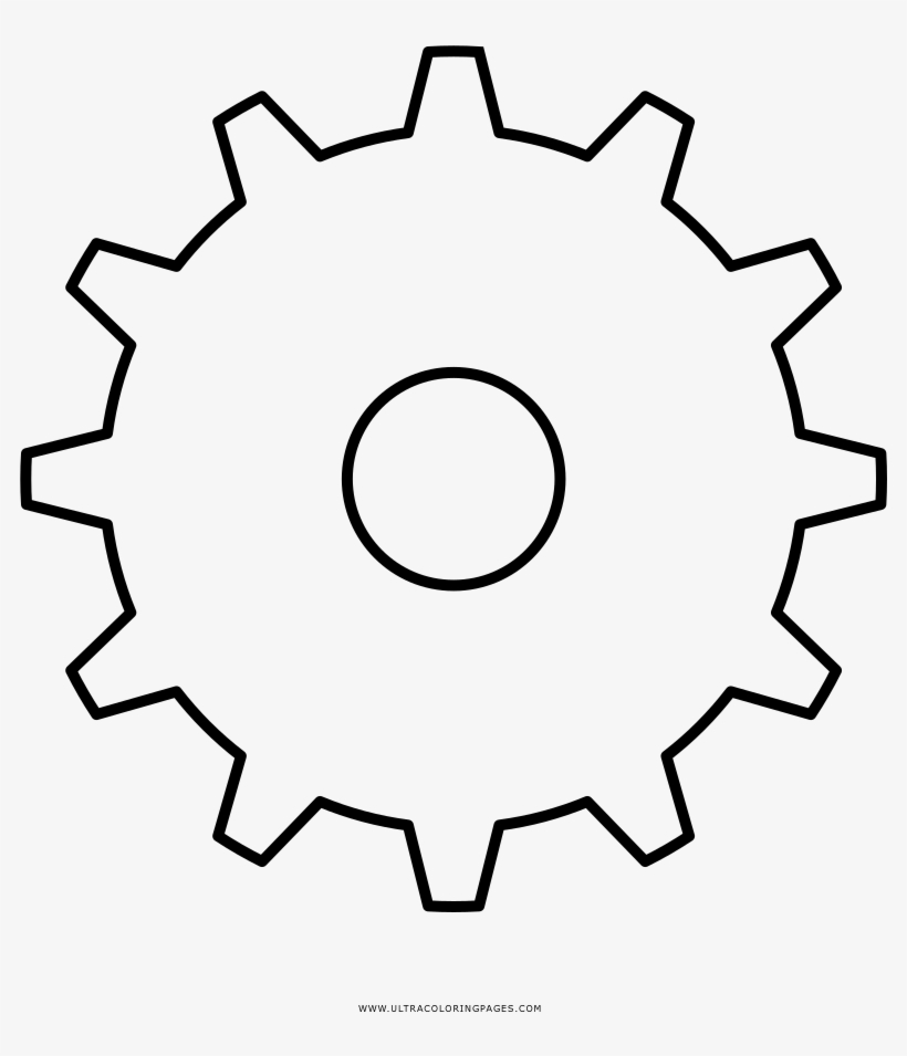 Cogwheel Coloring Page - Nfc Institute Of Engineering And Technology, transparent png download