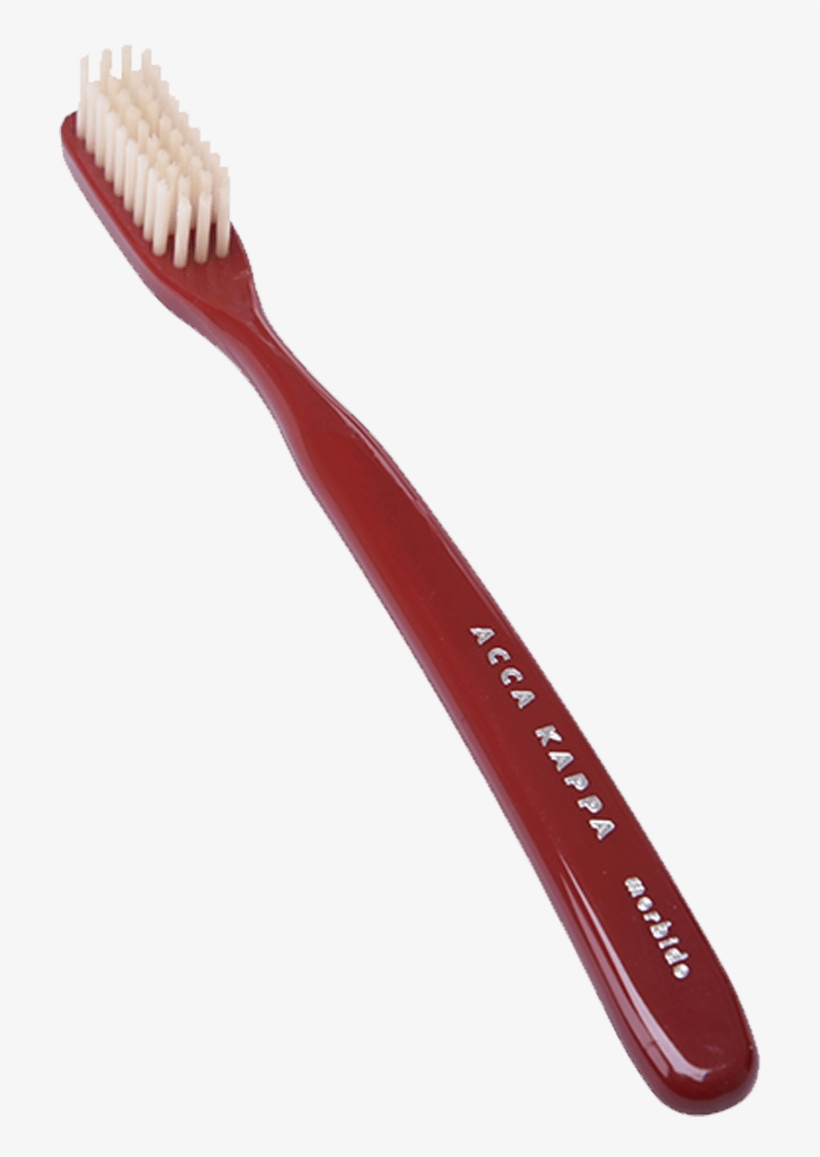 Acca Kappa Medium Pure Bristle Red Toothbrush - Cosmetics, transparent png download