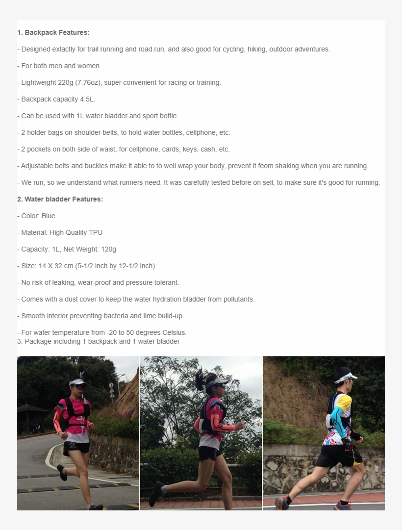 Ultra Tri Hydration Trail Running Backpack Lightweight - Marathon, transparent png download