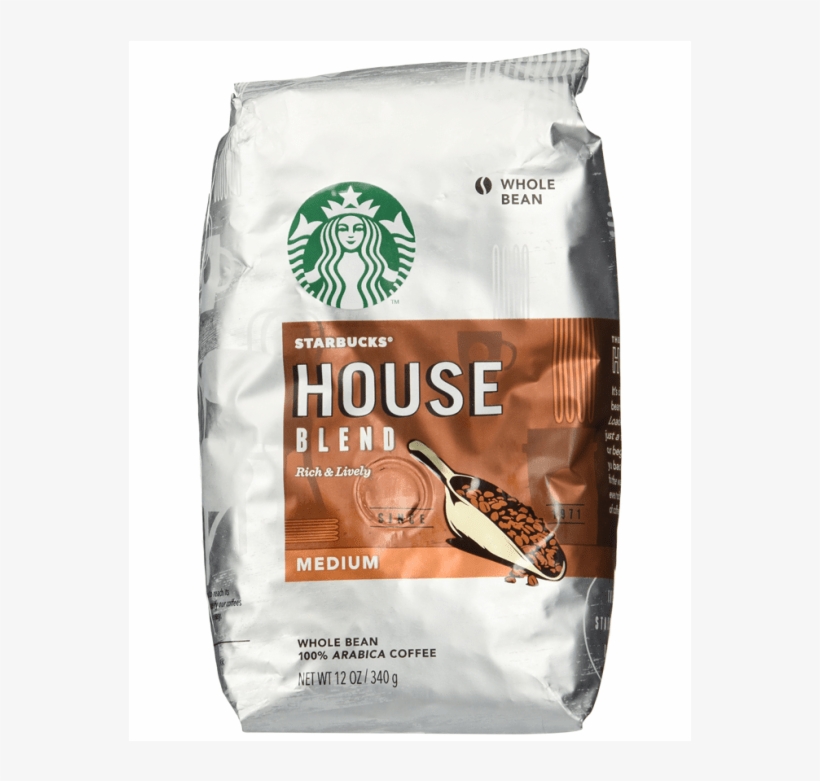 Starbucks House Blend Medium Whole Bean Coffee 340g Starbucks House