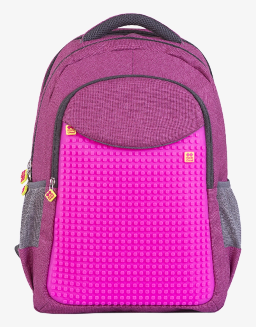 Pixelový Studentský Batoh Fuchsiový - Hand Luggage, transparent png download