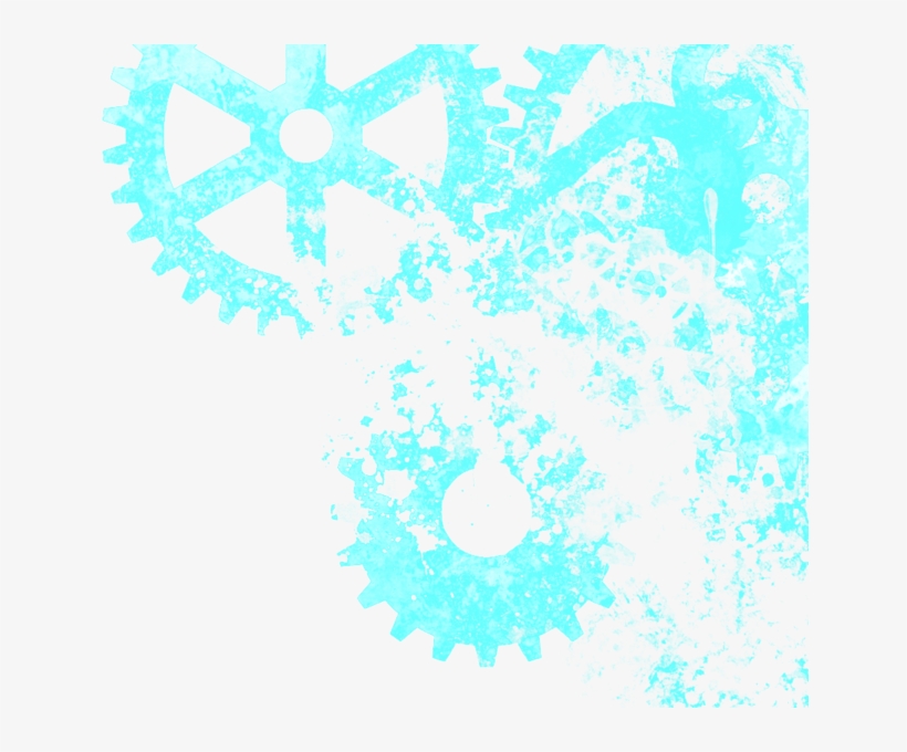 Mechanical Gears Grunge - Circle, transparent png download