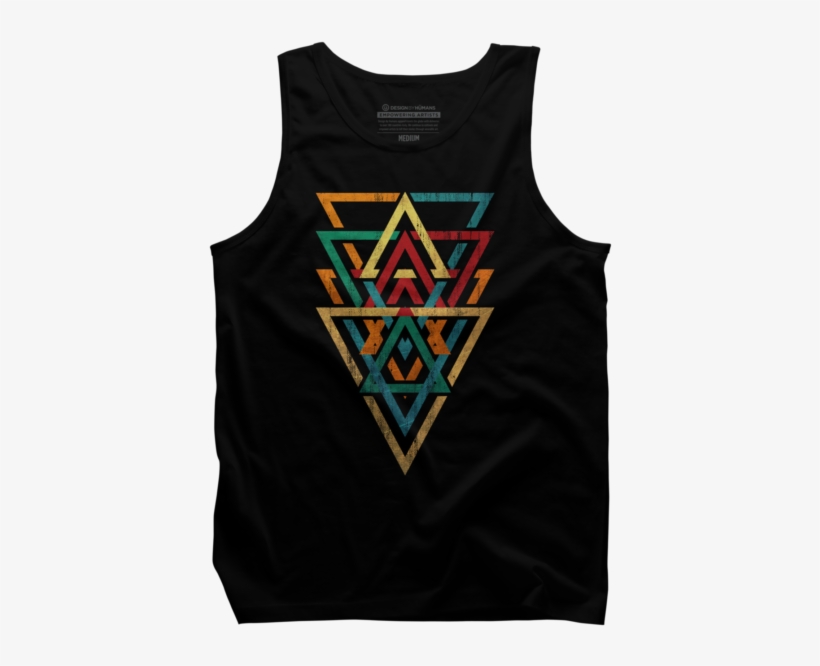 Triangles Geometric Grunge $25 - Active Tank, transparent png download