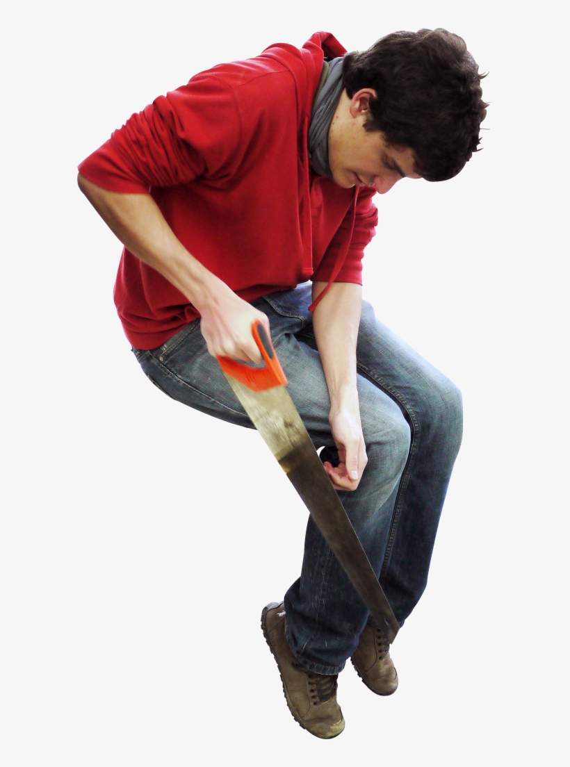 Sawing Sitting Png Image - Skateboarder, transparent png download
