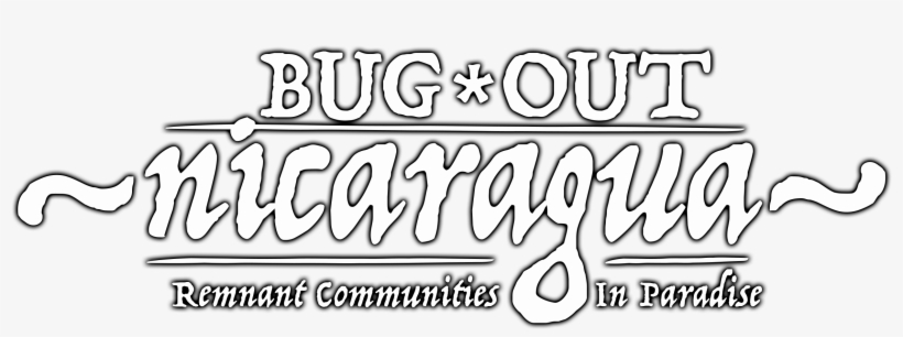 Bugoutnicaragua Logo White Outline - Calligraphy, transparent png download
