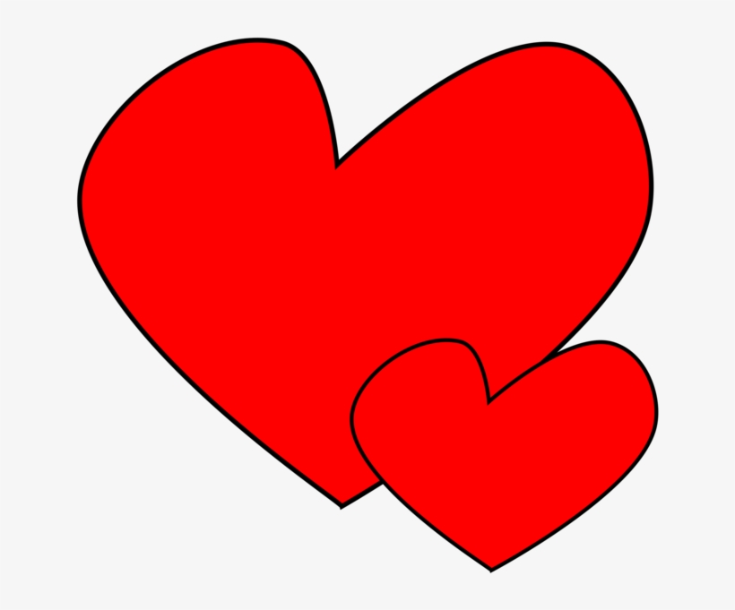 Line Valentine's Day Point Comics Heart - Heart Comic Transparent, transparent png download