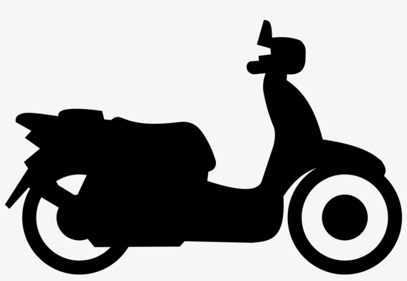 Scooter Motorbike Motorcycle - Scooter Clip Art, transparent png download