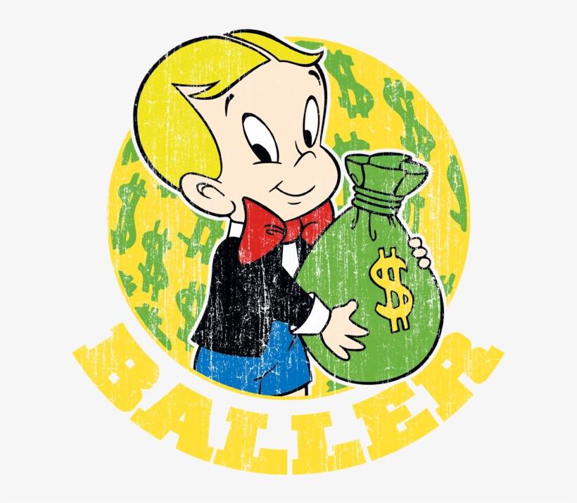 Richie Rich Baller Men's Heather T-shirt - Richie Rich Png, transparent png download