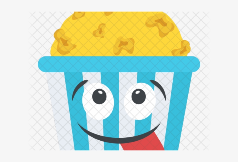Popcorn Clipart Emoji - Cartoon Icon Png Free, transparent png download