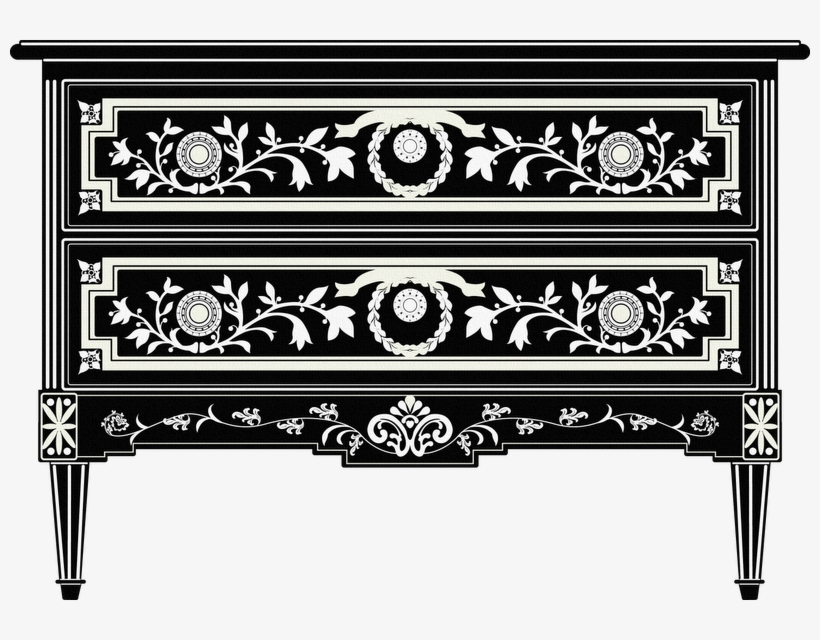 Laminas Para Decoupage Y Scrapbook - Silhouette Dresser, transparent png download