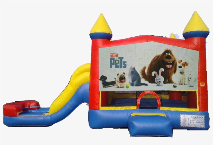 Water Slide Castle Combo Side Slide The Secret Life - Water Slide, transparent png download