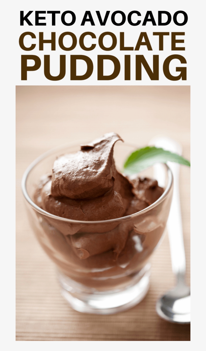 Low Carb Keto Avocado Chocolate Mousse Pudding Recipe - Italian Chocolate Mousse, transparent png download