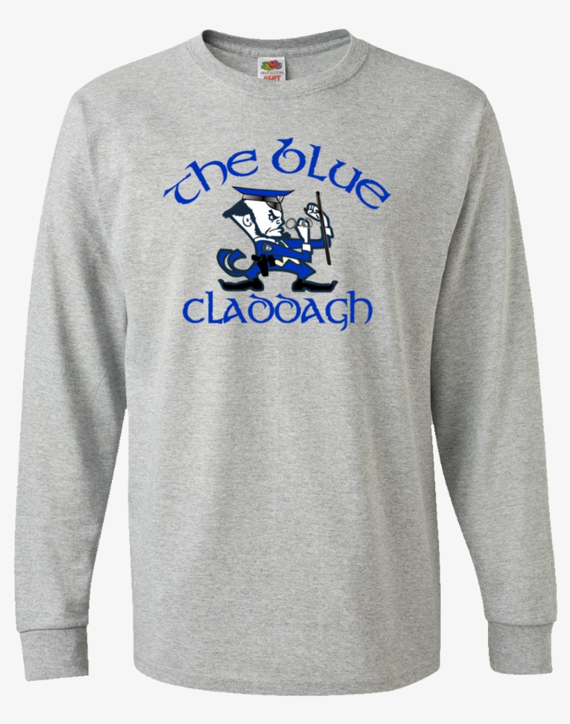 Blue - Long-sleeved T-shirt, transparent png download