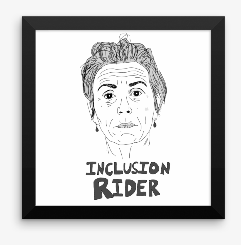 Image Of "inclusion Rider" Framed Limited Edition Print - Sketch, transparent png download