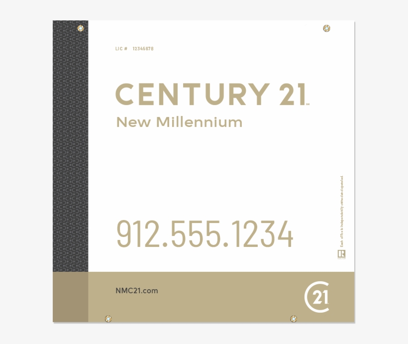 Century 21® Hanging Sign Panels-24x24ho Des3w - Century 21 New Colors, transparent png download