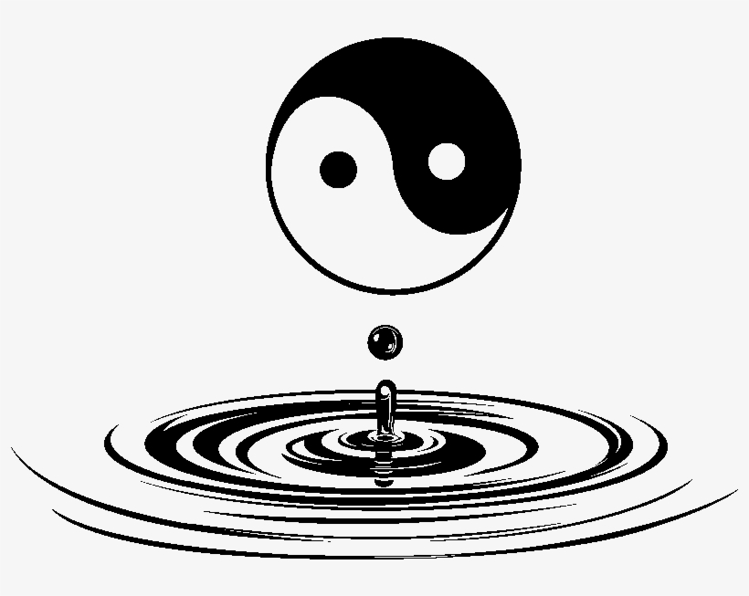 Yin Yang Sticker Sticker Yin Yang Zen Stickers Art - Circle, transparent png download