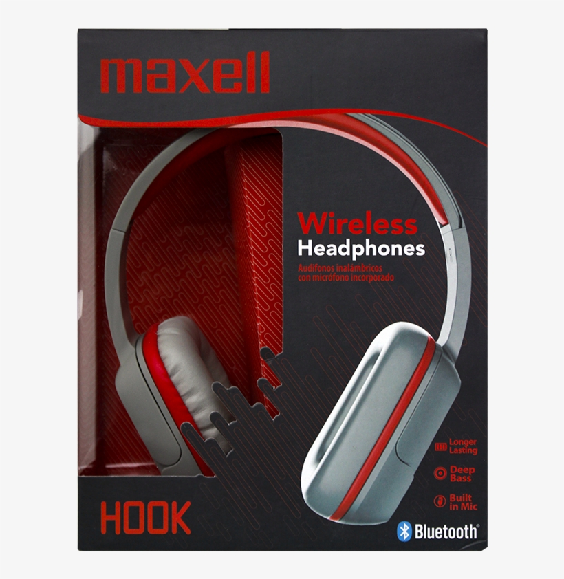 Maxell Hook Auriculares Bluetooth - Headphones, transparent png download