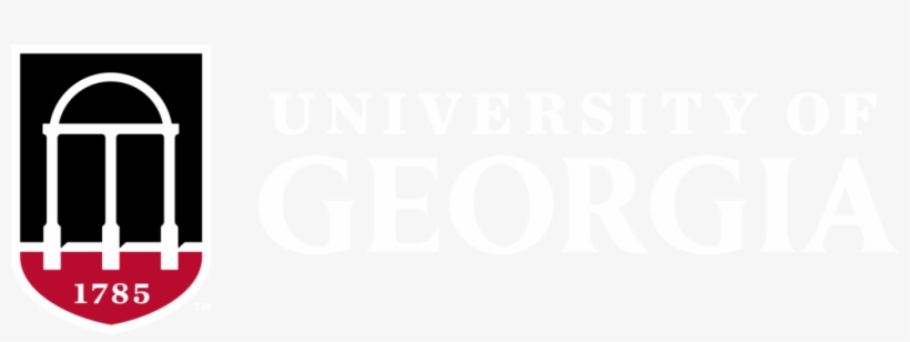University Of Georgia Reversed Color And White Logo - University Of Georgia, transparent png download
