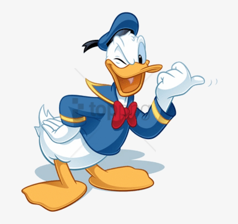 Free Png Download Donald Duck Pointing Clipart Png - Disney Cartoon, transparent png download