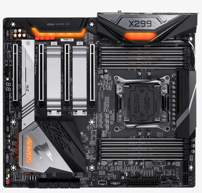 ‹ › - Gigabyte X299 Aorus Master, transparent png download
