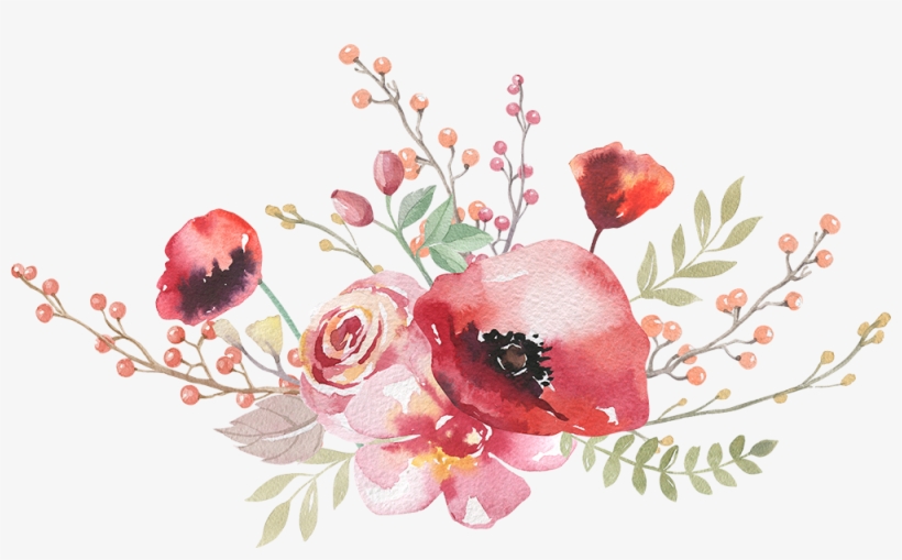 Boho Chic Photography Royalty Free Watercolor Flowers - 花卉 卡通, transparent png download