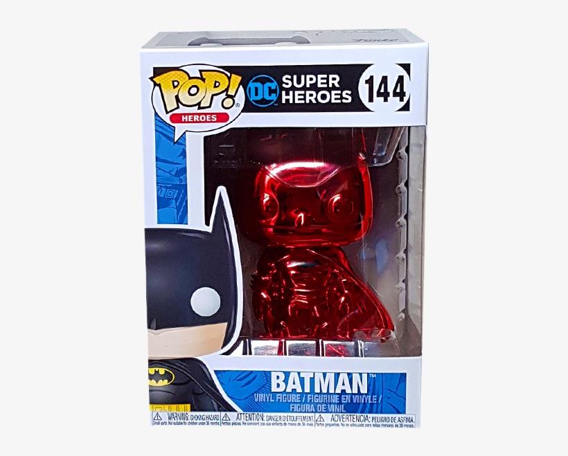 Dc Super Heroes - Batman Blue Chrome Pop, transparent png download