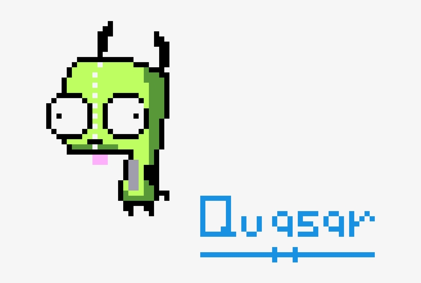Invader Zim-gir - Invader Zim Gir Pixel Art, transparent png download