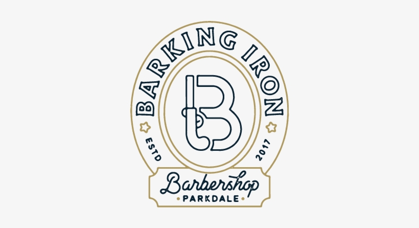 Barking Iron Barbershop - Calligraphy, transparent png download