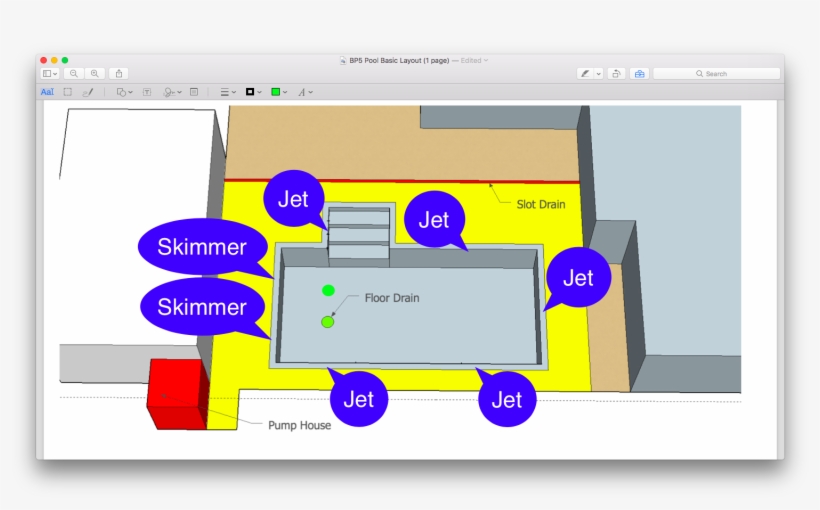 Bp5 Pool Basic Layout - Diagram, transparent png download
