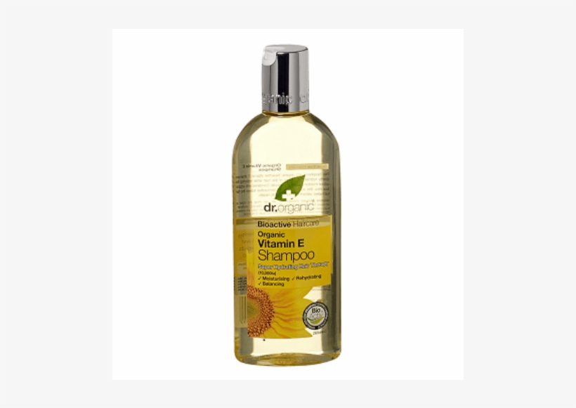Organic Vitamin E Shampoo 265ml - Glass Bottle, transparent png download