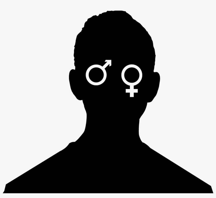Should Transgender Students Be Allowed To Use The Restroom - Transgender Silhouette, transparent png download