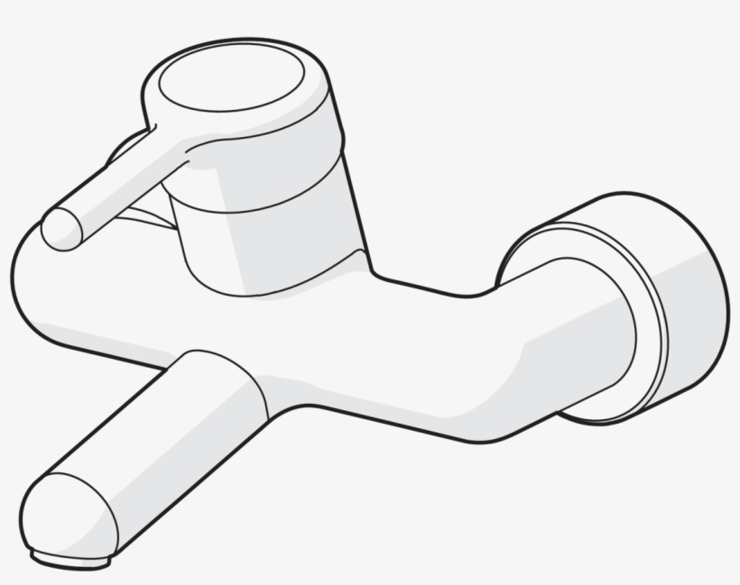 Hansamedipro, Washbasin Faucet, - Line Art, transparent png download