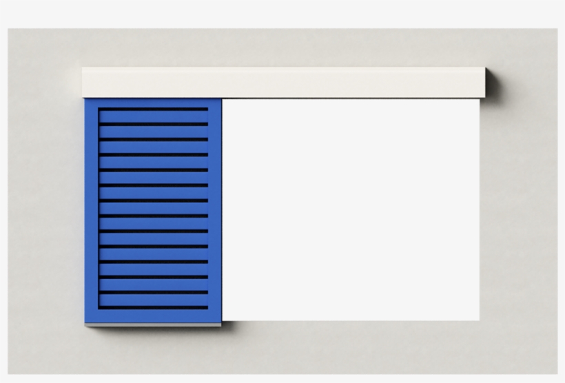 Girasol Alu Straight Blades 2 Leaves Double - Door, transparent png download