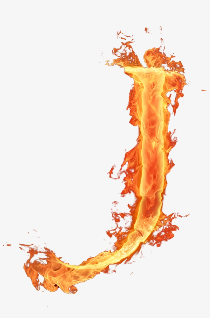 Alfabeto Fogo Png - Png Flame Letter, transparent png download