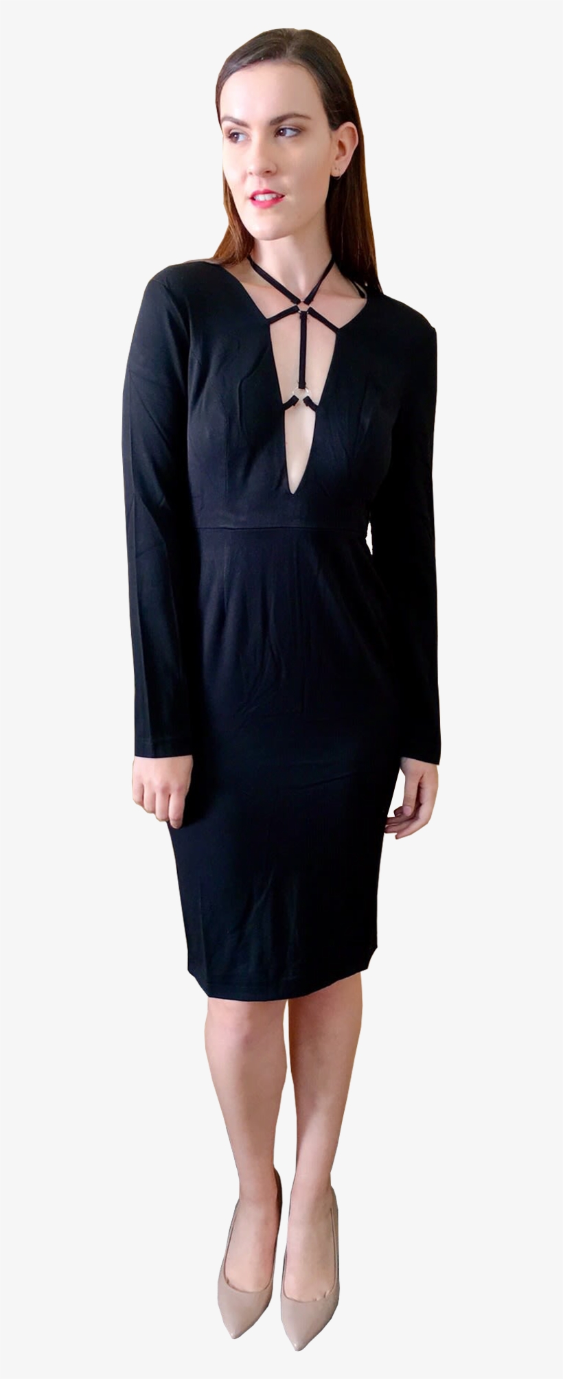 Hot It Girl Dress In Black - Plus Size Classic Dresses, transparent png download