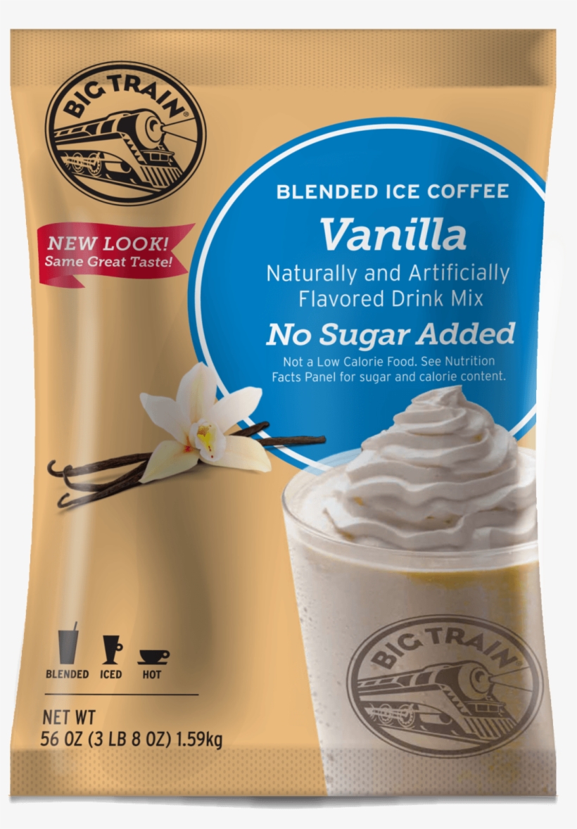 Big Train Nsa Vanilla Latte - Big Train Espresso Coffee, transparent png download